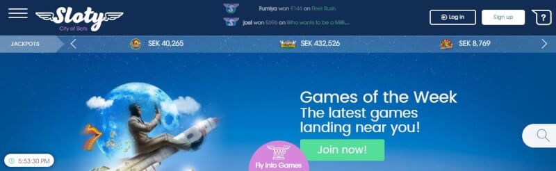 sloty casino website offers casino games, ilk depozit bonusu və yeni oyunçular üçün promosyonlar-loqosu