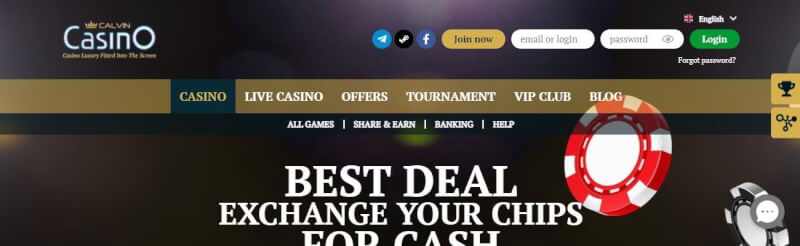 calvin casino homepage provides casino games, ilk depozit əlavə və yeni oyunçular üçün kampaniyalar-loqosu