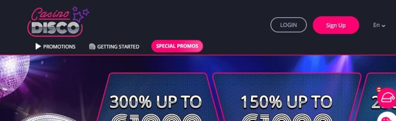 casinodisco homepage offers gambling games, very first deposit extra and campaigns for brand new players-logo