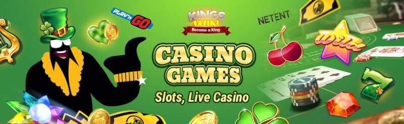 kingswin casino provides various gambling games like slots, blackjack kimi real vaxt qumar oyunları, bakkara və rulet-loqosu