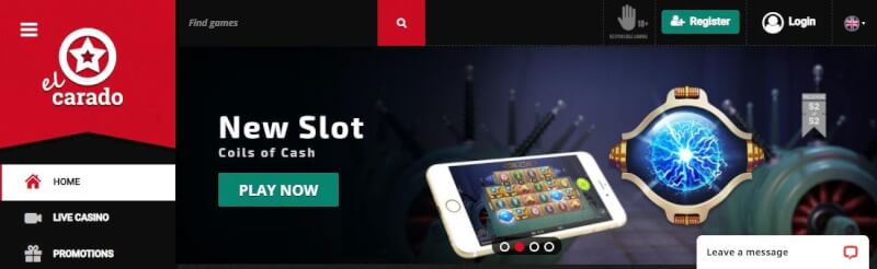 el carado website provides casino games, ilk depozit bonusu və yeni oyunçular üçün kampaniyalar-loqosu