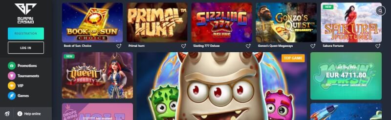 buran casino homepage offers casino games, çox ilk depozit əlavə və yeni oyunçular üçün kampaniyalar-loqosu
