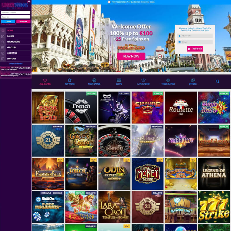 fortunate Vegas Casino screenshot 1