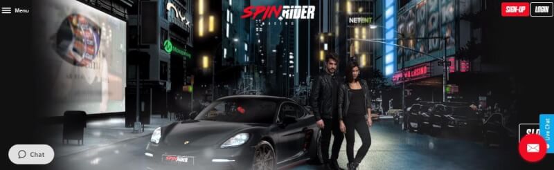 spin rider website provides gambling games, ilk depozit əlavə və yeni oyunçular üçün təkliflər-loqosu