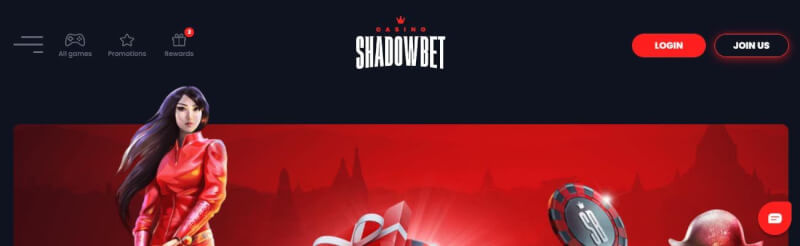 shadowbet casino homepage provides gambling games, ilk depozit bonusu və yeni oyunçular üçün promosyonlar-loqosu