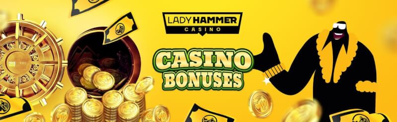If you’re looking to make use of an innovative new casino bonus then ladyhammer casino welcome extra and free spins could be a option for you-logo