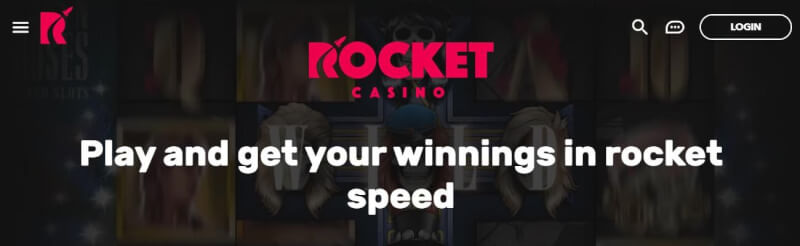 rocket casino pay letter play casino homepage provides gambling games, first deposit extra and campaigns for brand new players-logo