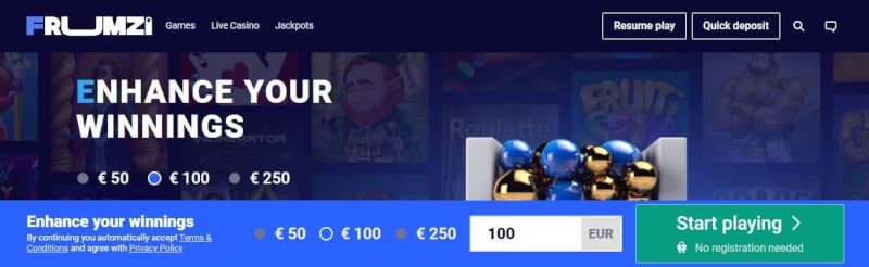frumzi pay letter play casino website provides gambling games, ilk depozit əlavə və yeni oyunçular üçün promosyonlar-loqosu