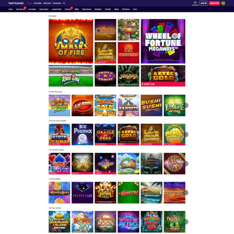 Party Casino NJ screenshot 2