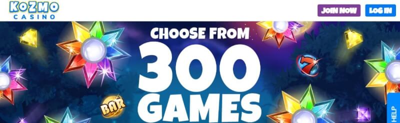 kozmo casino homepage offers casino games, ilk depozit bonusu və yeni oyunçular üçün təkliflər-loqosu