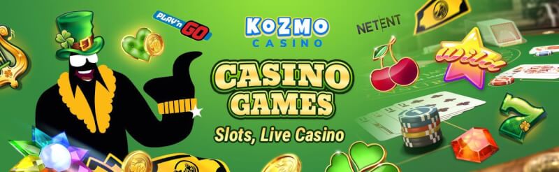 kozmo casino offers numerous casino games like slot machines, blackjack kimi canlı kazino oyunları, bakkara və rulet-loqosu