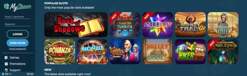 mychance casino website provides gambling games, ilk depozit bonusu və yeni oyunçular üçün təkliflər-loqosu