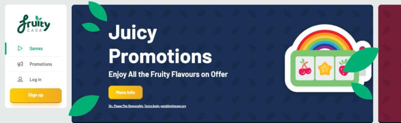 fruity casa website provides casino games, ilk depozit bonusu və yeni oyunçular üçün təkliflər-loqosu