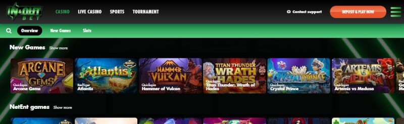 in and out bet casino homepage offers gambling games and campaigns, yeni oyunçular üçün pulsuz fırlanmalar-loqosu