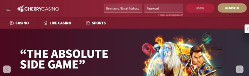 cherry casino website offers casino games, ilk depozit əlavə və yeni oyunçular üçün promosyonlar-loqosu