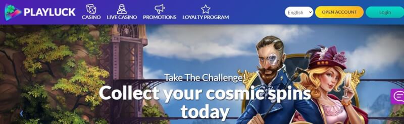 playluck casino website provides gambling games, ilk depozit bonusu və yeni oyunçular üçün təkliflər-loqosu
