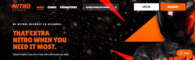 nitro website provides casino games and promotions for new players-logo