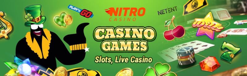 nitro casino offers numerous gambling games like slots, blackjack kimi real vaxt qumar oyunları, bakkara və rulet-loqosu