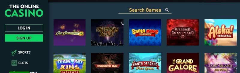 the online casino website provides gambling games, first deposit bonus and promotions for brand new players-logo
