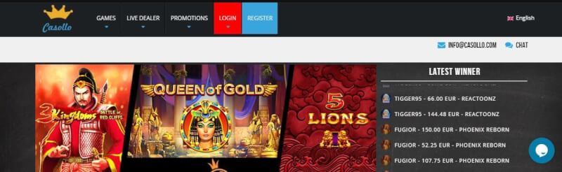 casollo homepage offers gambling games, çox ilk depozit əlavə və yeni oyunçular üçün kampaniyalar-loqosu