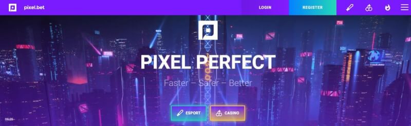 pixel.bet casino website provides gambling games, esports gambling and campaigns for brand new players-logo