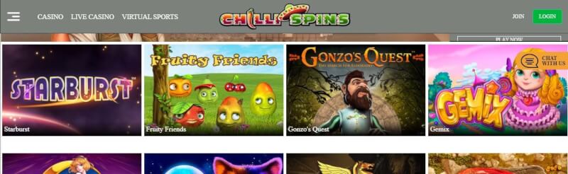 chilli spins casino website provides casino games, ilk depozit bonusu və yeni oyunçular üçün promosyonlar-loqosu