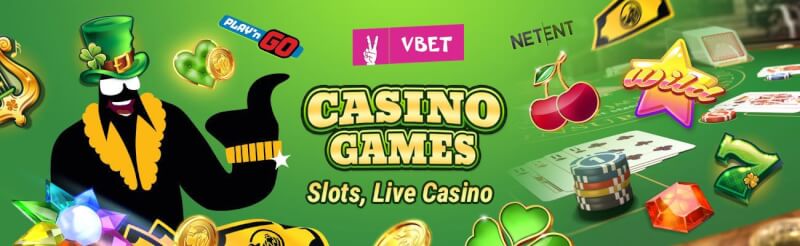 vbet casino provides numerous casino games like slot machines, blackjack kimi canlı qumar oyunları, bakkara və rulet-loqosu