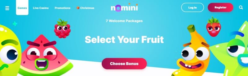 nomini casino website provides casino games, ilk depozit bonusu və yeni oyunçular üçün promosyonlar-loqosu