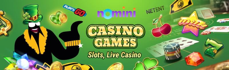 nomini casino provides different gambling games like slots, blackjack kimi canlı qumar oyunları, bakkara və rulet-loqosu