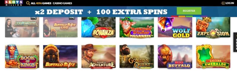 slotsmillion website provides gambling games, ilk depozit əlavə və yeni oyunçular üçün promosyonlar-loqosu
