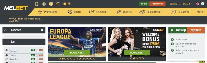melbet website offers gambling games and promotions for new players-logo