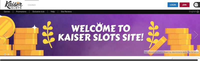 kaiserslots casino website provides gambling games, ilk depozit bonusu və yeni oyunçular üçün promosyonlar-loqosu