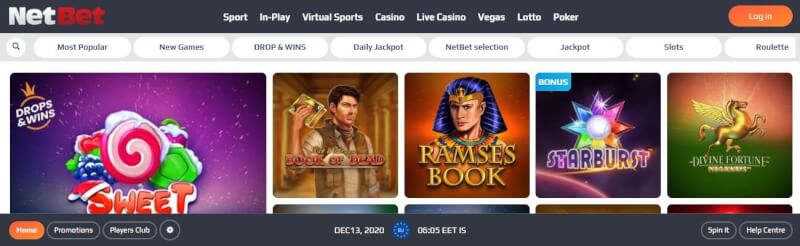 netbet casino lobby offers, recreation book, in play, live casino, qumar oyunları, real time casino, lotto and poker-logo