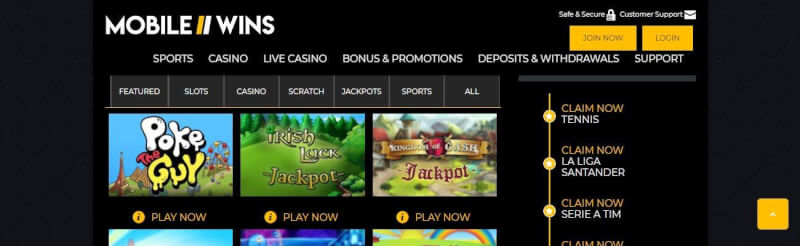 mobile victories casino homepage provides casino games, ilk depozit bonusu və yeni oyunçular üçün promosyonlar-loqosu
