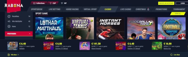 rabona homepage provides sportsbook, live wagering, qumar oyunları, real vaxt kazinosu, campaigns and casino tournaments-logo
