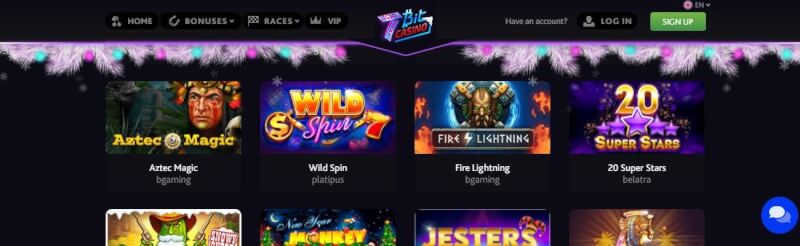 7bit casino website provides casino games, ilk depozit əlavə və yeni oyunçular üçün təkliflər-loqosu