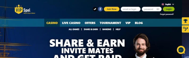 vipspel homepage offers casino games, ilk depozit bonusu və yeni oyunçular üçün təkliflər-loqosu