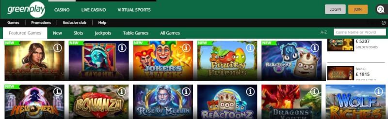 greenplay homepage provides gambling games, yeni oyunçular üçün ilk depozit bonusu və promosyonlar-loqosu