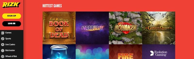 So if you judgemental, you will understand immediately before pressing into the lobby. Rizk Live Casino Screenshot. Game Options and Qualities. Baccarat as well as other casino games-logo