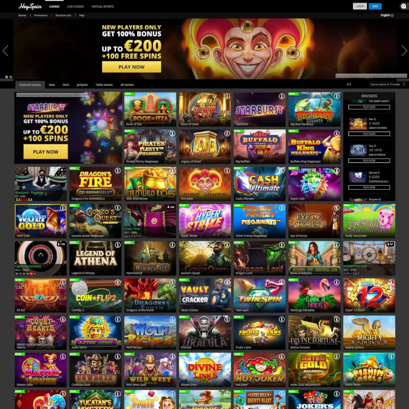 Hi Spin Casino screenshot 1