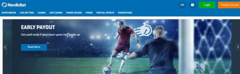 nordicbe homepage offers gambling games, sports gambling, ilk depozit əlavə və yeni oyunçular üçün kampaniyalar-loqosu